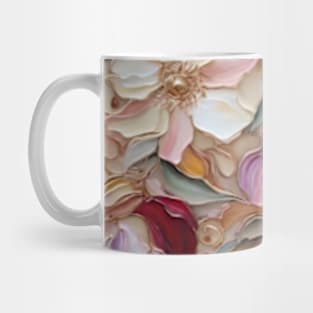 Floral design oil painting background Mug